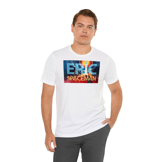 UK - Retro Epic Spaceman  - Unisex CVC Jersey T-shirt